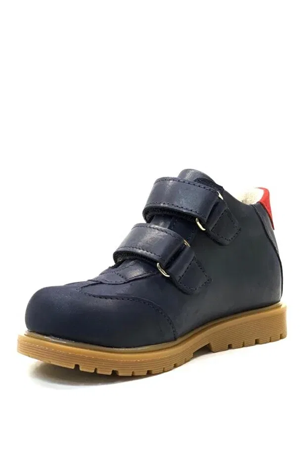 Детские ботинки для мальчиков ортопедические Tuğba Ortopedi, Navy Blue/Red — фото 3