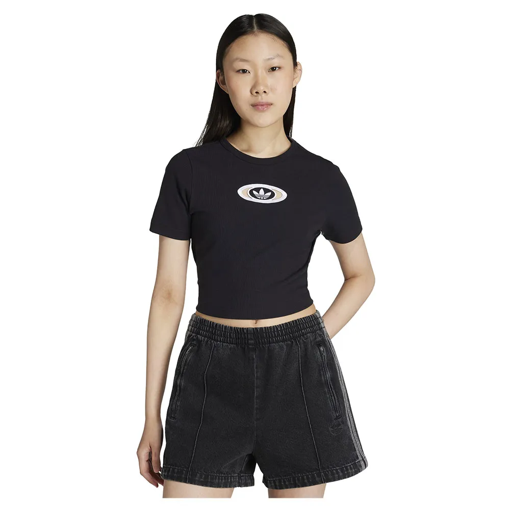 

Футболка с коротким рукавом adidas Originals Campus 2000 Back Cut Out Rib, черный