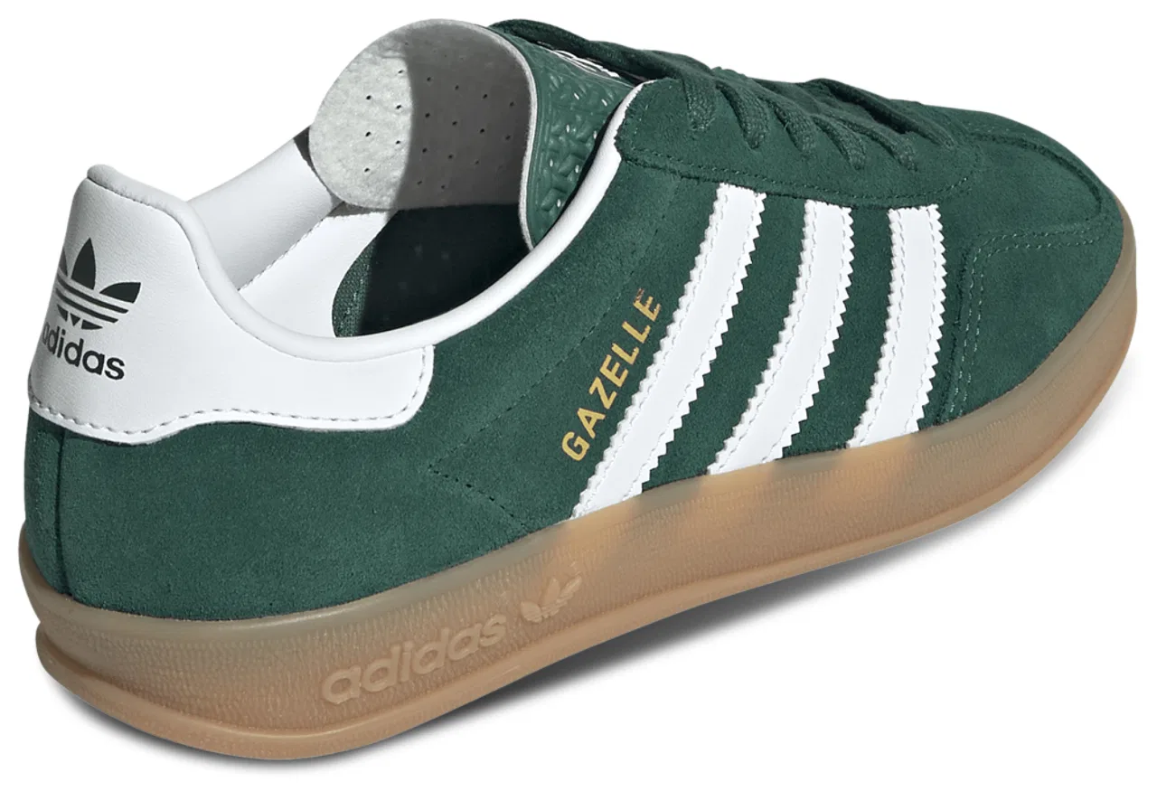 Кроссовки для мальчиков Gazelle Indoor Adidas, цвет Collegiate Green/White — фото 3