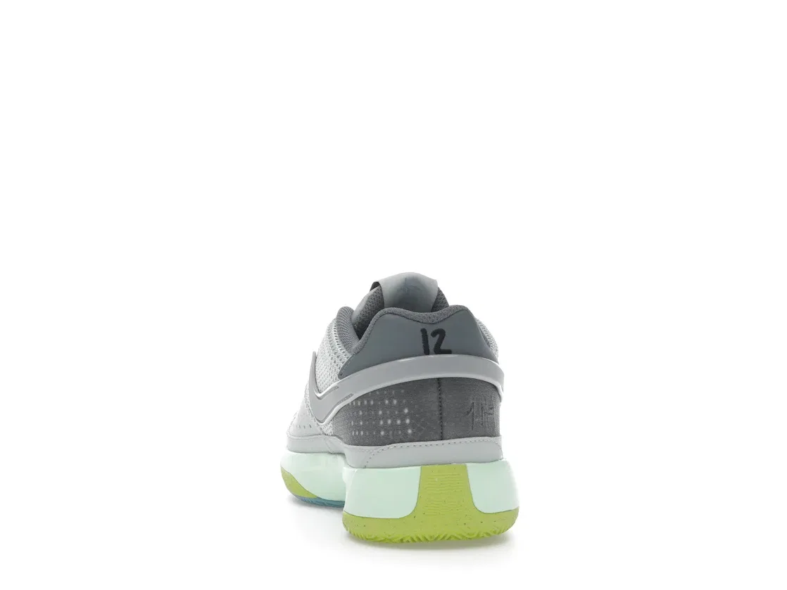 Детские кроссовки для мальчиков с длинным шнурком Nike Ja 1, Light Silver/Cyber Green/Cool Grey/Granite — фото 4