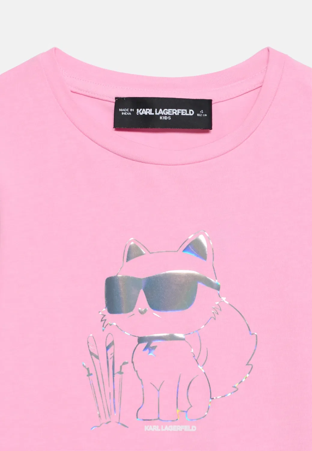Tee manches longues - футболка с длинными рукавами Karl Lagerfeld Kids, Pink Frosting — фото 4