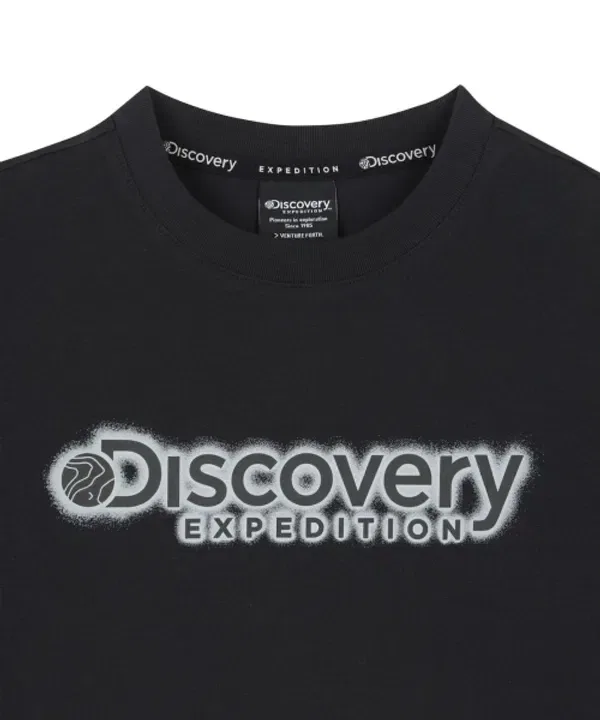 Футболка с логотипом Freshvent, детская Discovery Kids, черный — фото 3