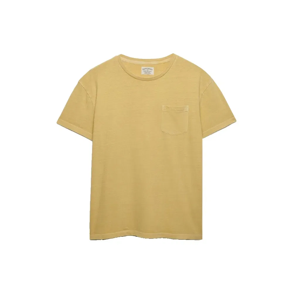 Футболка с коротким рукавом Cotton Classic Linen Pocket Superdry, желтый — фото 3