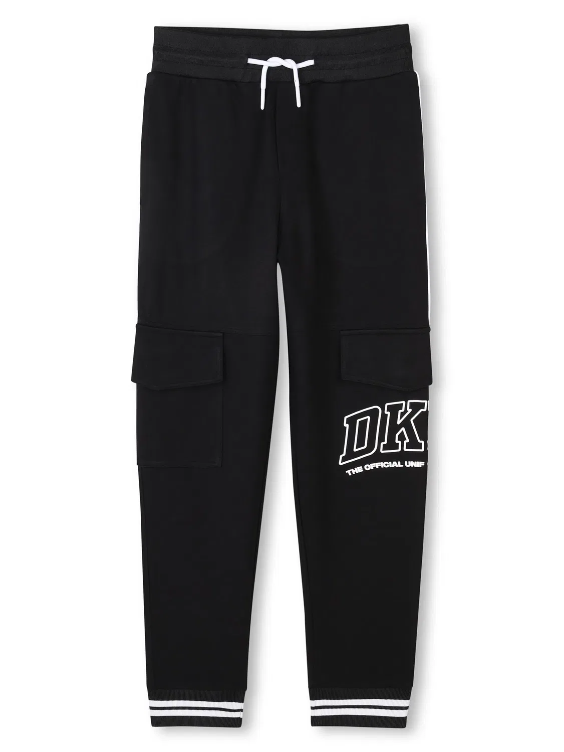Брюки-треки с логотипом DKNY, черный