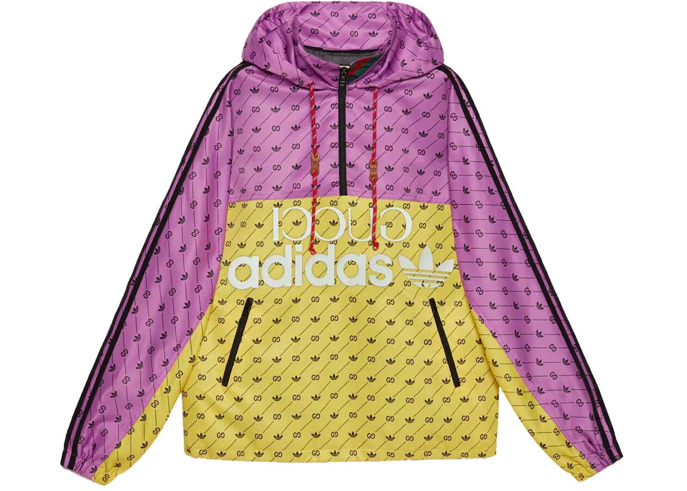 Женская куртка-бомбер с принтом Jacket Gucci, Yellow/Purple