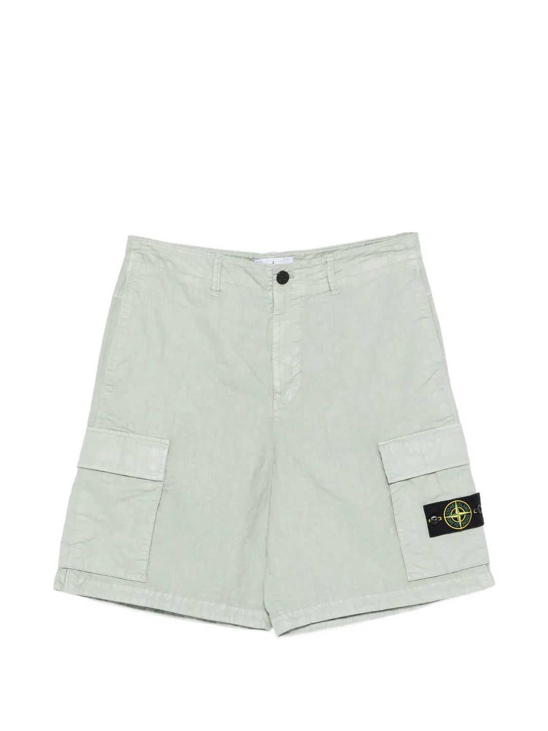 Шорты с карманами в зеленом цвете Stone Island, зеленый