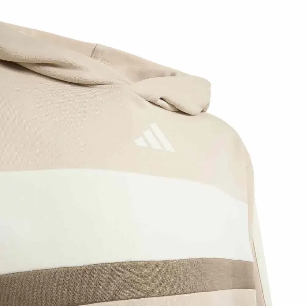 Детское худи с принтом Tiberio 3 Stripes Adidas, Beige — фото 3