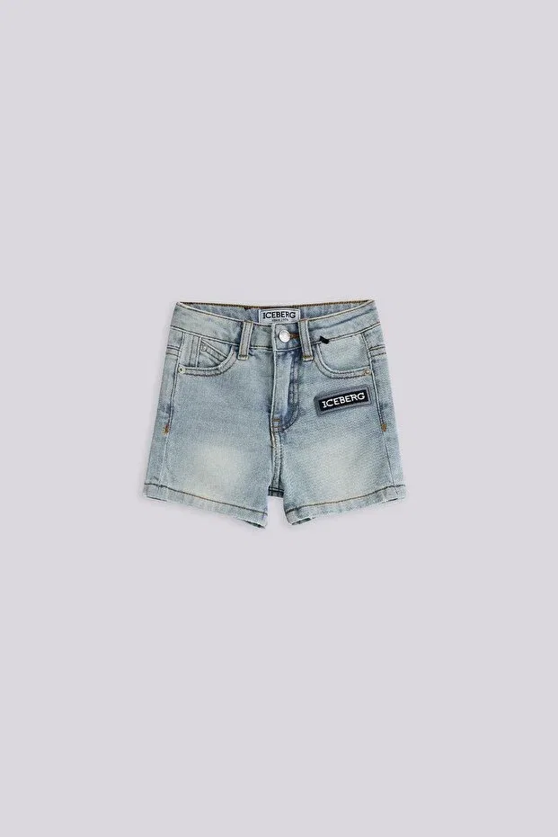Детские шорты для мальчиков джинсовые Iceberg, Denim