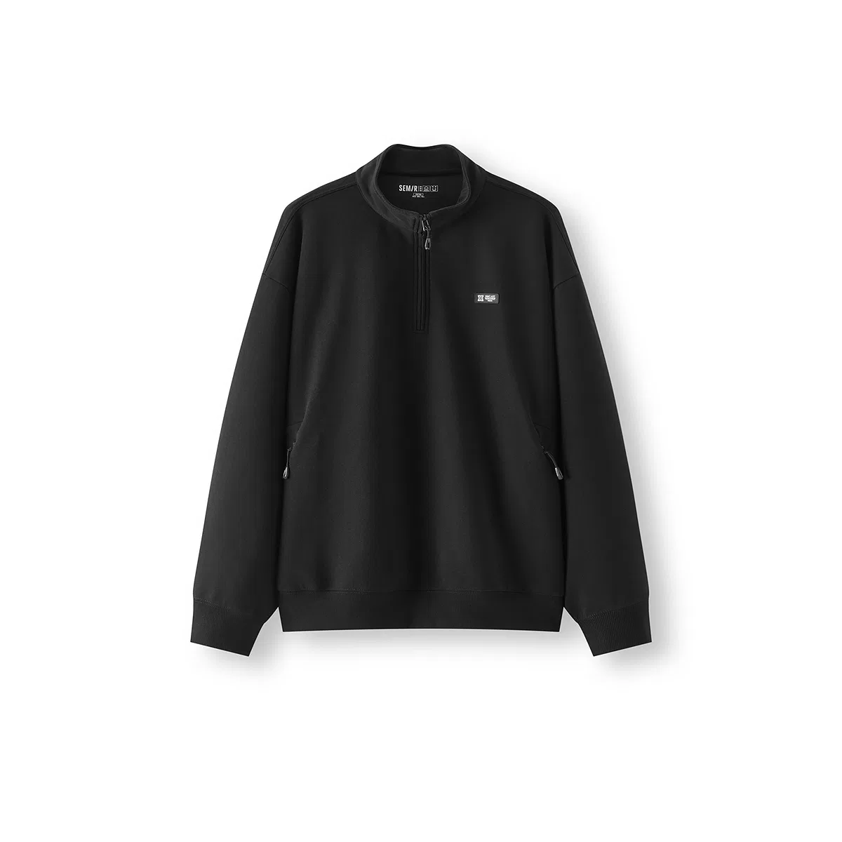 Детский свитшот с воротником-стойкой Semir, Black