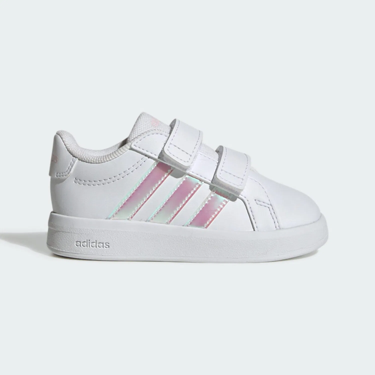 Детские кроссовки с липучкой Grand Court 3.0 Adidas, Weiss Bunt Weiss