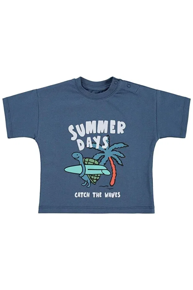 Детская футболка с принтом Summer Days Printed Civil Baby, Indigo