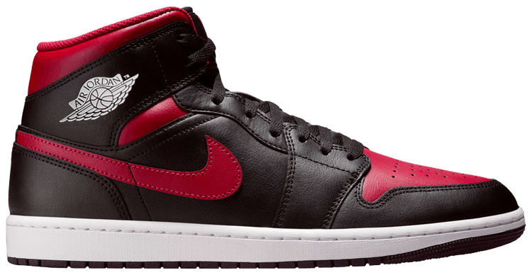 

Кроссовки Air Jordan 1 Mid 'Bred Twist', черный
