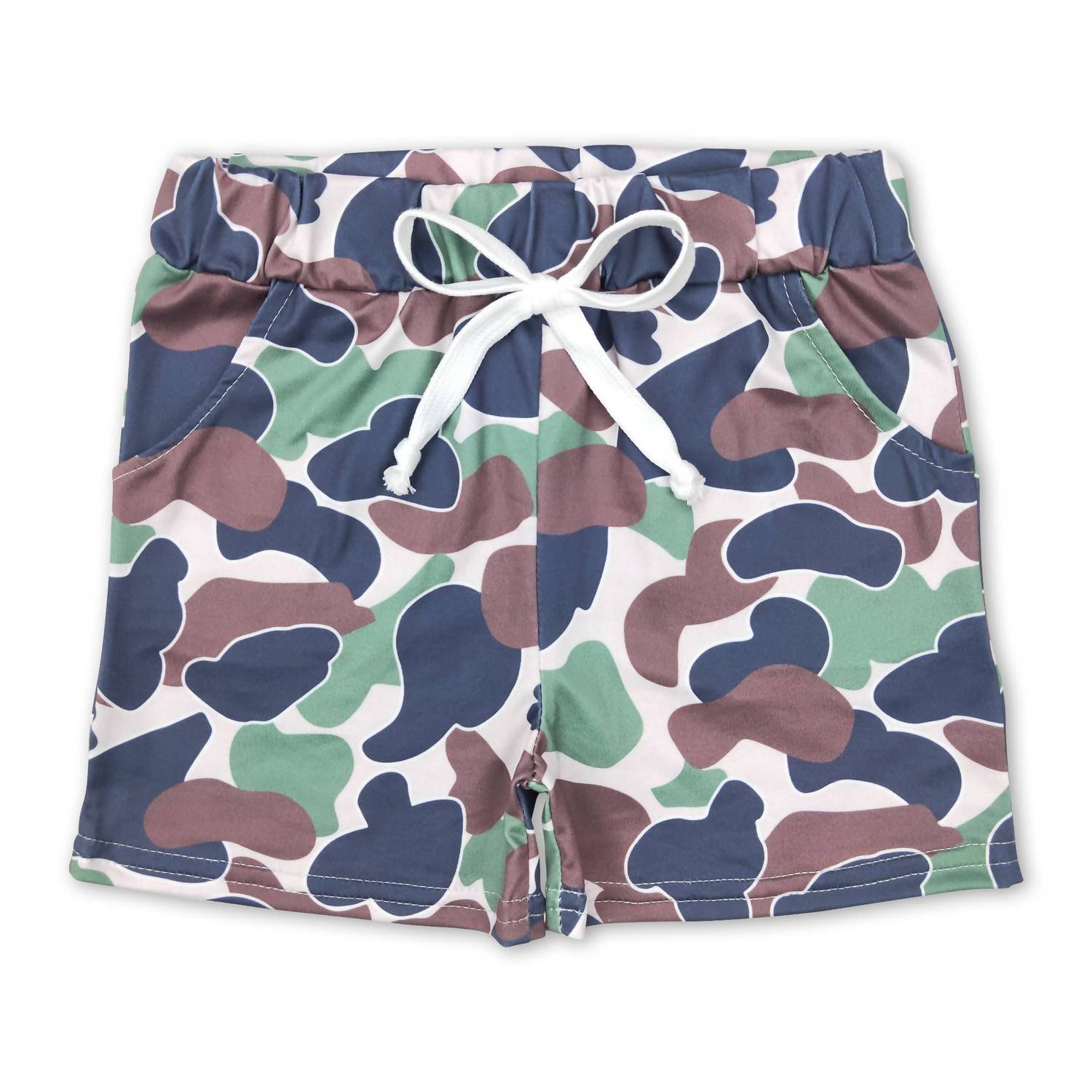 

Детские летние шорты с карманами и камуфляжным принтом Aier Wholesale, цвет camo print