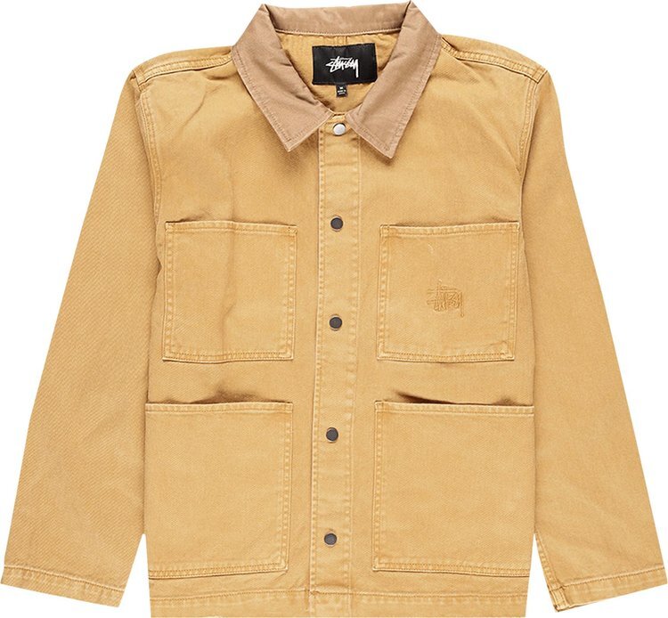 

Куртка Stussy Heavy Wash Chore Jacket 'Gold', золотой