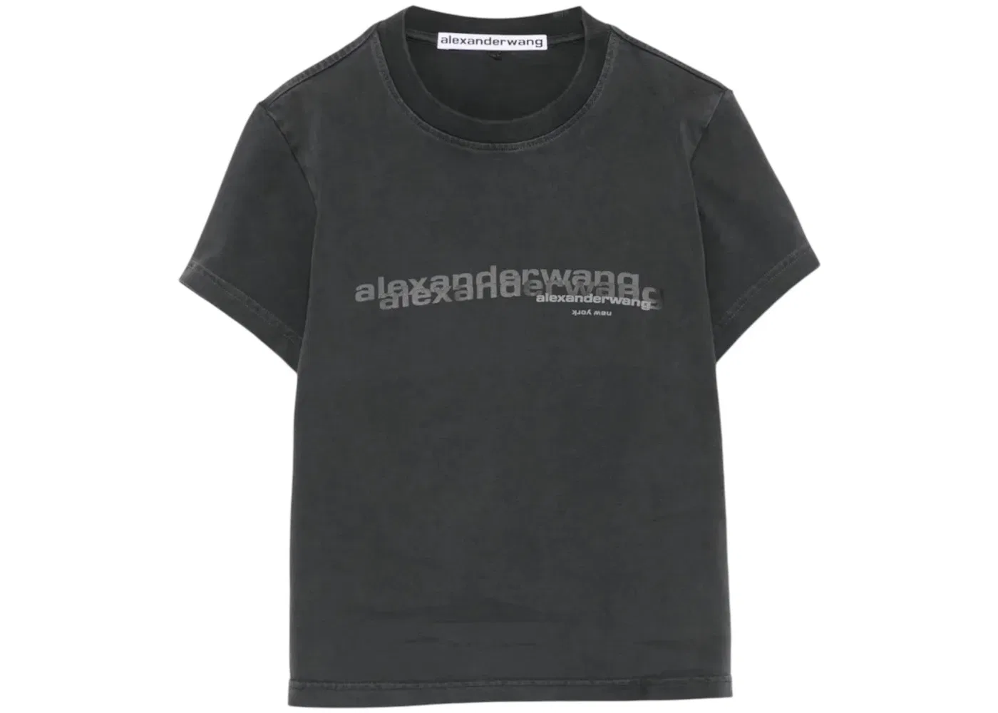 Женская футболка с принтом Alexander Wang T-shirt, Washed Black