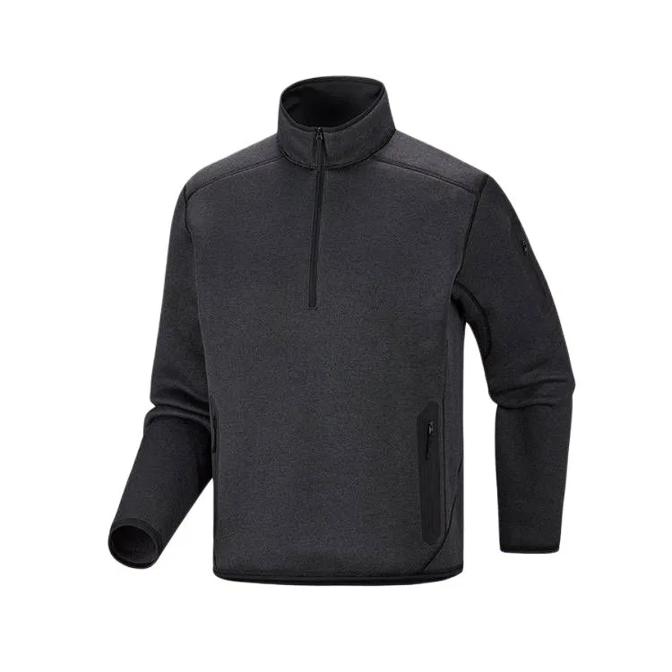 Мужская флисовая кофта с воротником-стойкой Covert Arcteryx, Void Gray/Void Heather — фото 4