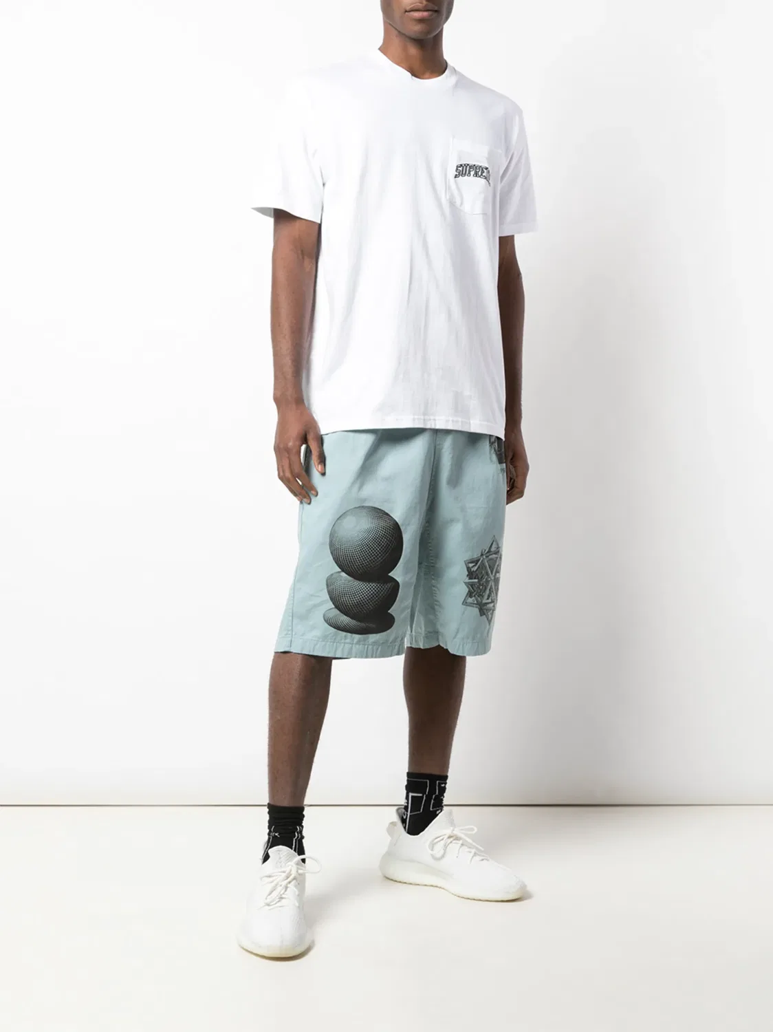 Supreme Футболка 47 Pocket белая — фото 2
