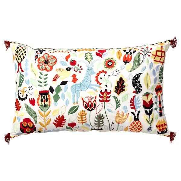 Декоративная подушка Ikea Rodarv, 40x65 см, мультиколор