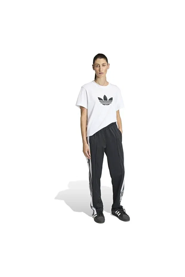 Женская футболка с коротким рукавом Trefoil boxy t Adidas, White — фото 3