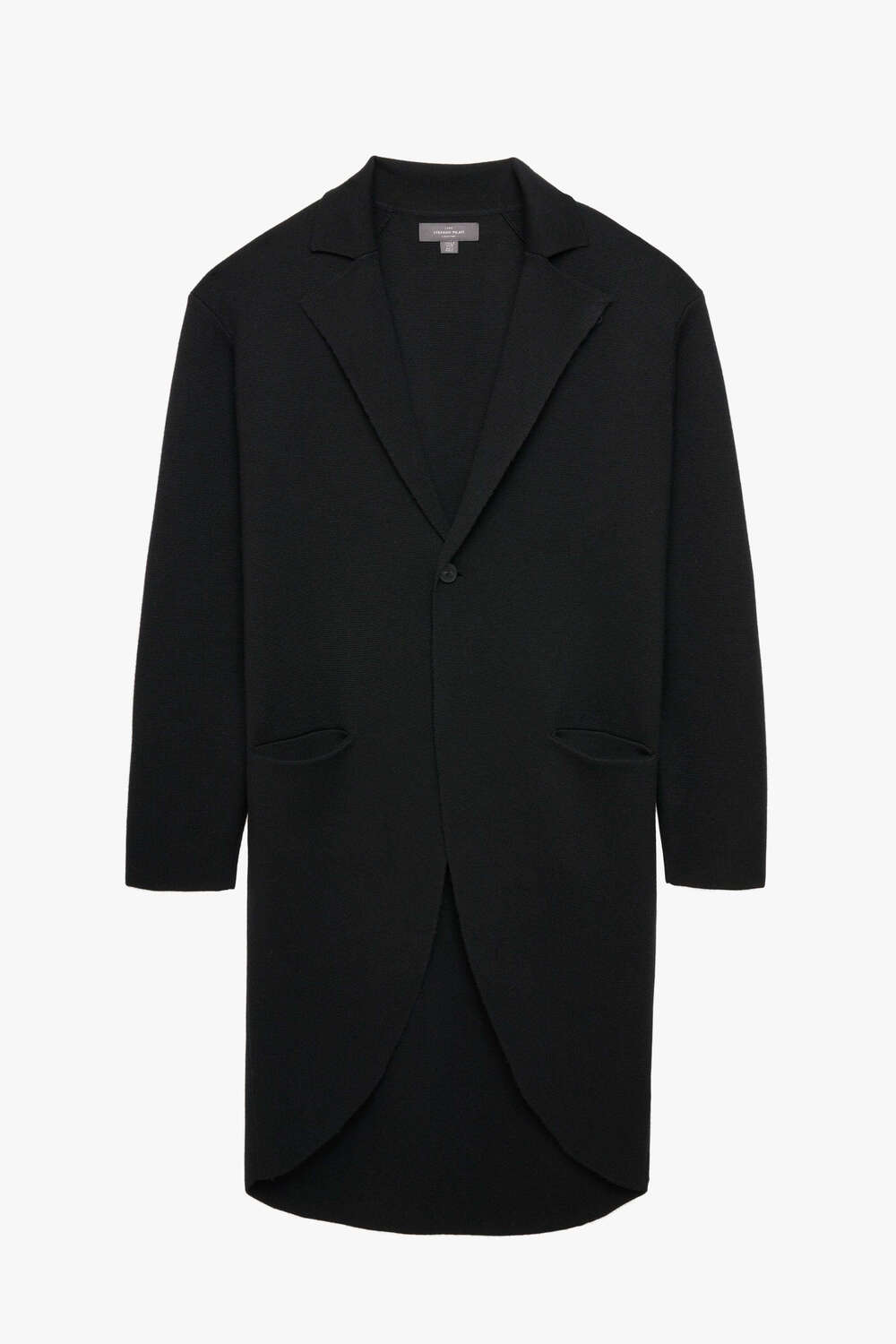 

Пальто Zara by Stefano Pilati Knit Wool, черный