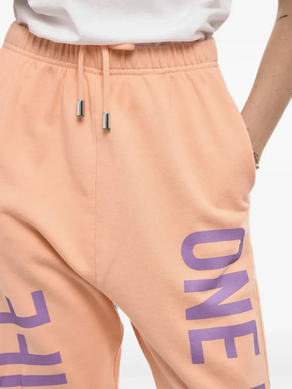Спортивные брюки с логотипом и на шнурке Dsquared2, розовый — фото 4