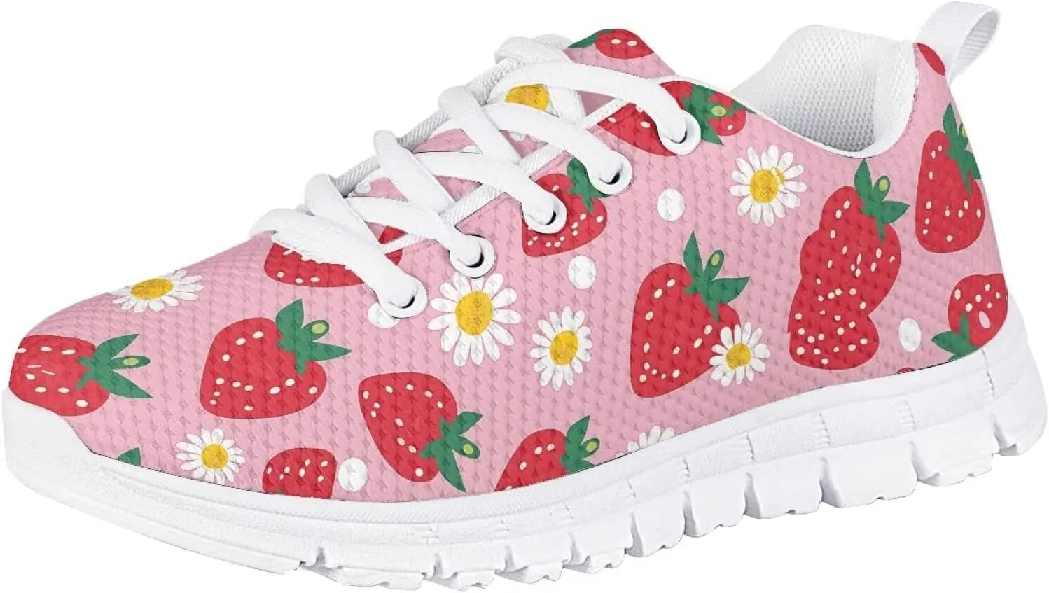 Детские кроссовки с белой подошвой Flashideas, Strawberry