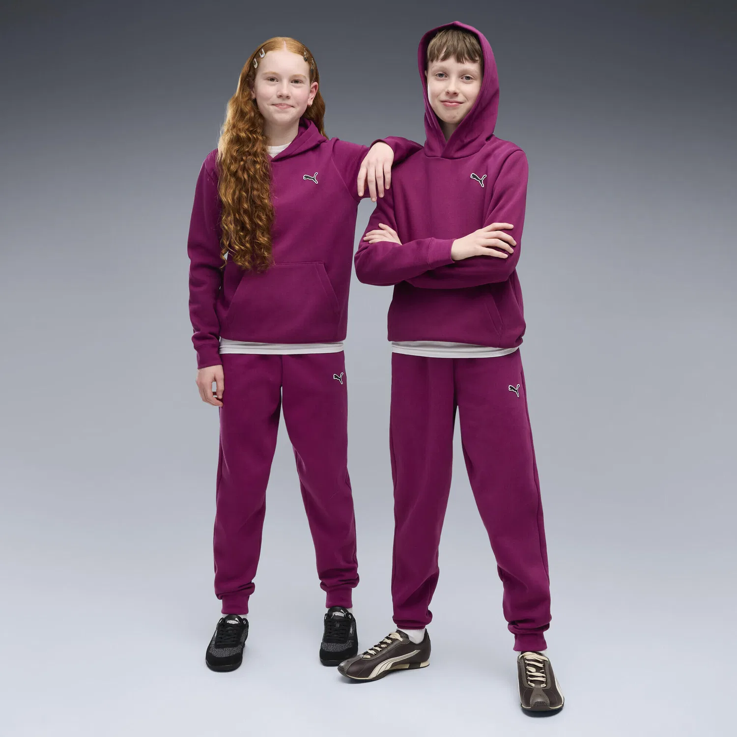 Детское худи из флиса с капюшоном Essentials Elevated Puma, Fuchsienrosa — фото 4
