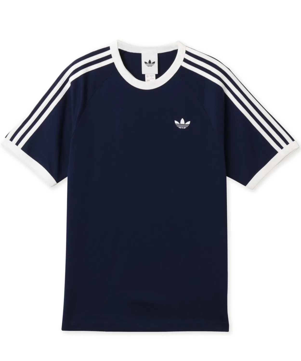Мужская футболка с коротким рукавом с принтом три полосы Adidas 3-STRIPES TEE, Navy — фото 4