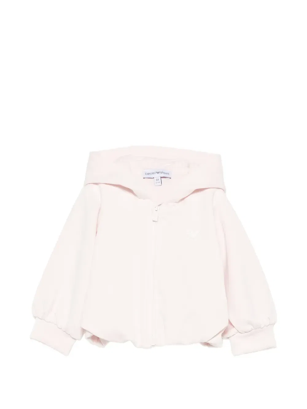Толстовка на молнии с нашивкой-логотипом Emporio Armani Kids, розовый