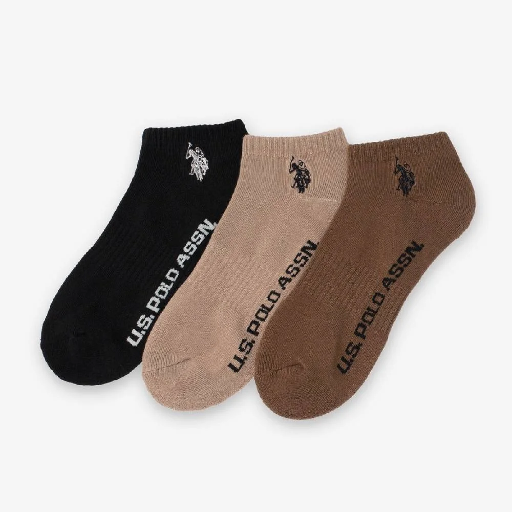 Комплект мужских носков Assorted Ankle, 6 пар, черный/бежевый/коричневый