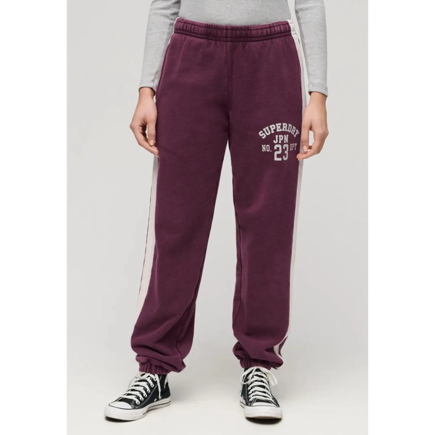 Женские спортивные джоггеры с боковыми полосами Superdry, Rot — фото 2