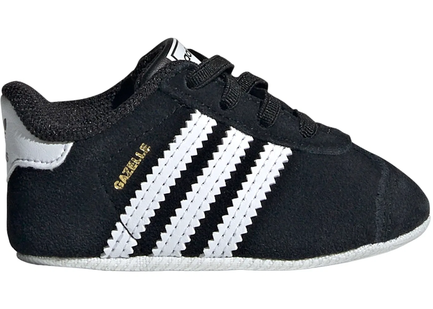 Детские кроссовки Lifestyle Adidas Gazelle Crib, Core Black/Cloud White/Cloud White