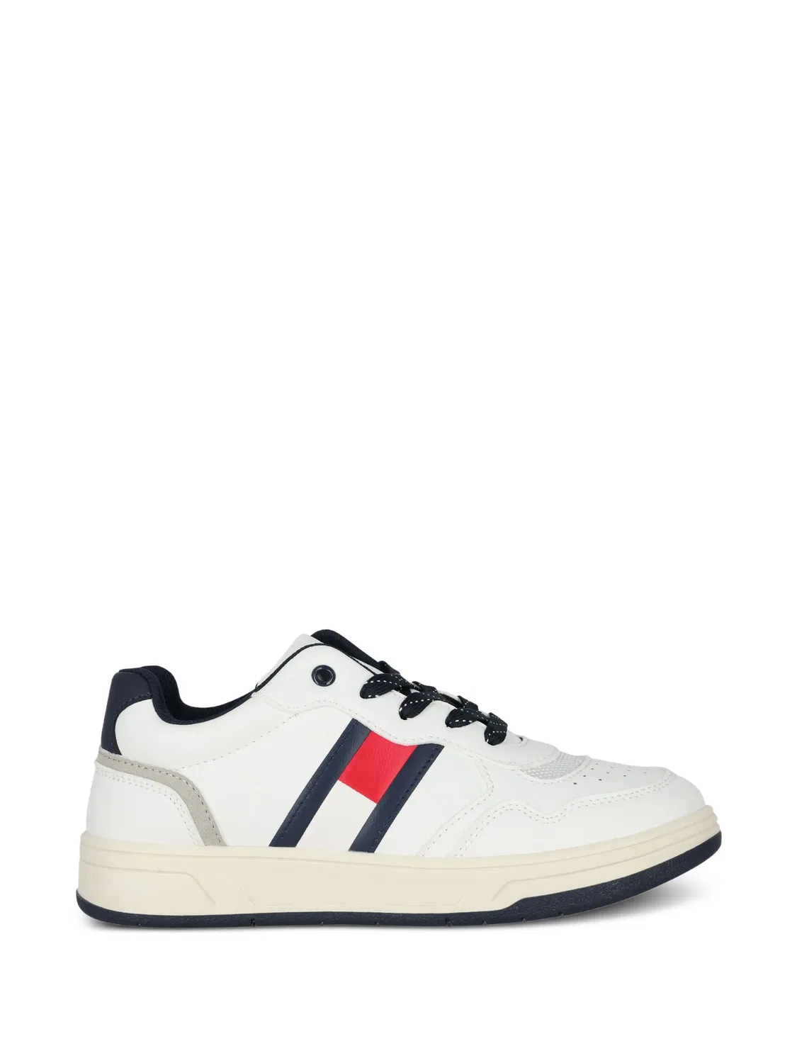 Кроссовки с перфорацией и нашивкой-логотипом Tommy Hilfiger Junior, белый — фото 2