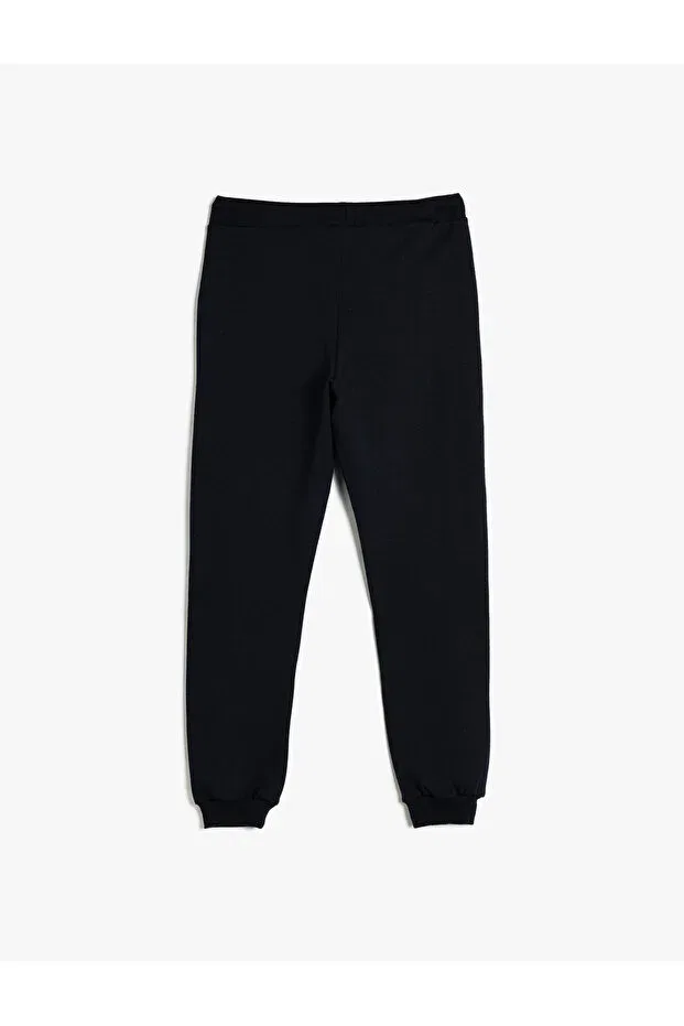 Детские спортивные штаны для мальчиков с принтом Koton, Navy Blue — фото 2