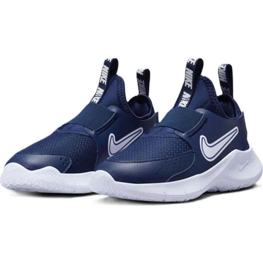 Детские повседневные кроссовки с эластичной лентой Flex Runner 3 Nike, Темно-синий — фото 3