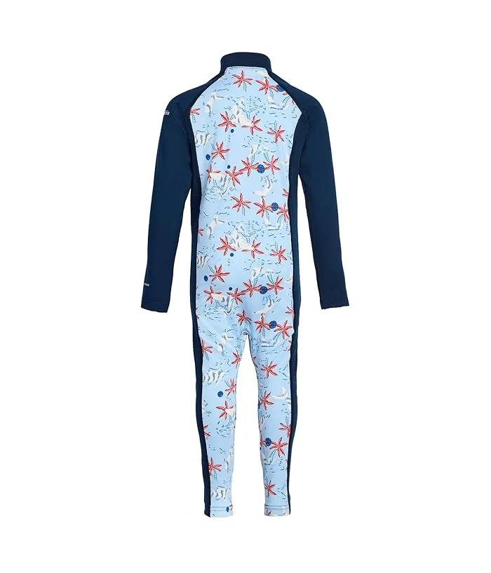 Комбинезон с UPF 50 Sandy Shores II Sunsuit Columbia Kids, Ripple Blue Sharktime/Collegiate Navy — фото 2
