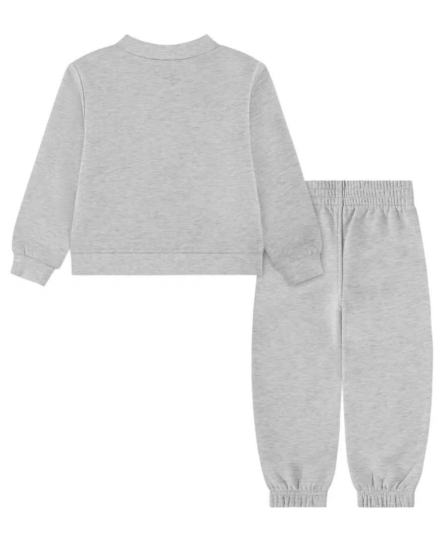 Комплект из лонгслива и брюк из футера с принтом Jordan, Neutral Grey Heather — фото 2