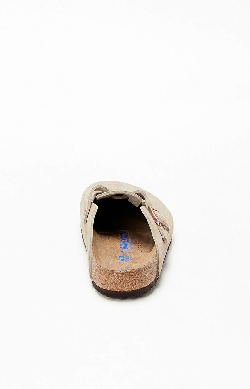 Сабо Birkenstock Boston Soft Footbed Taupe, бежевый — фото 3