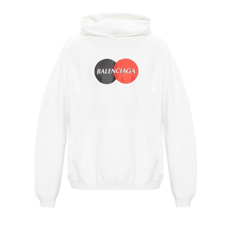 Худи Balenciaga Credit Card Logo Hoodie 'White', белый — фото 2