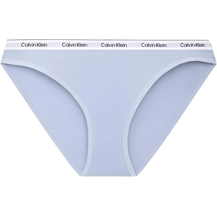 Женские трусы-слипы с логотипом на поясе, комплект из 3 штук, Calvin Klein, Light Blue