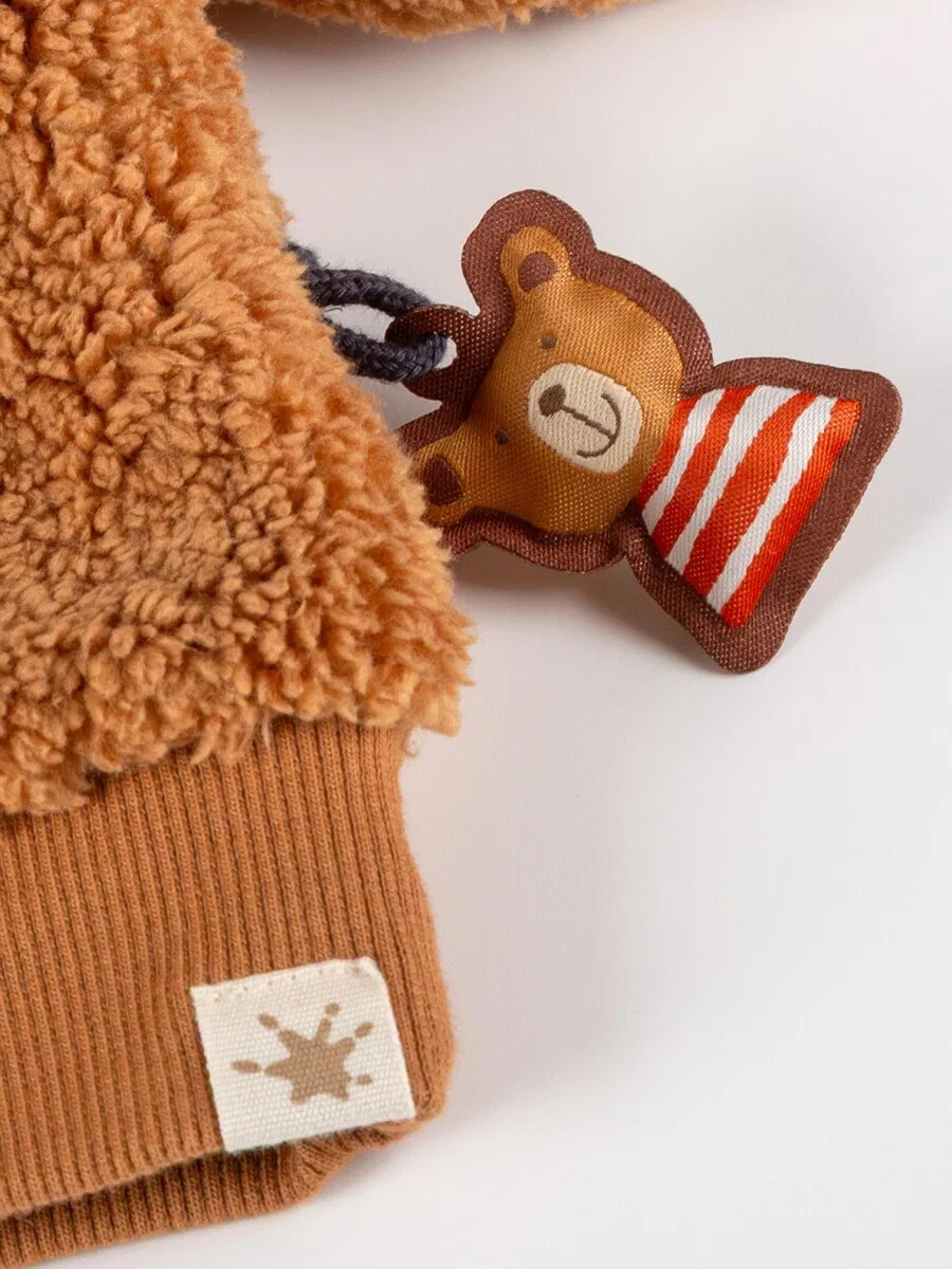 Толстовка SIGIKID 'Teddyshirt Winterbar' коричневого цвета — фото 3
