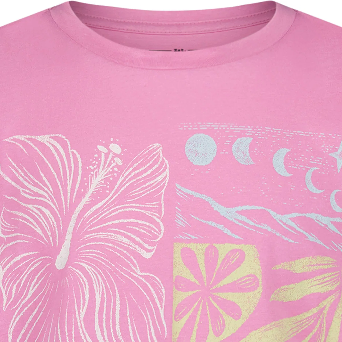 Детская футболка для девочек оверсайз Summer oversized t-shirt Billabong, Cyclamen — фото 2
