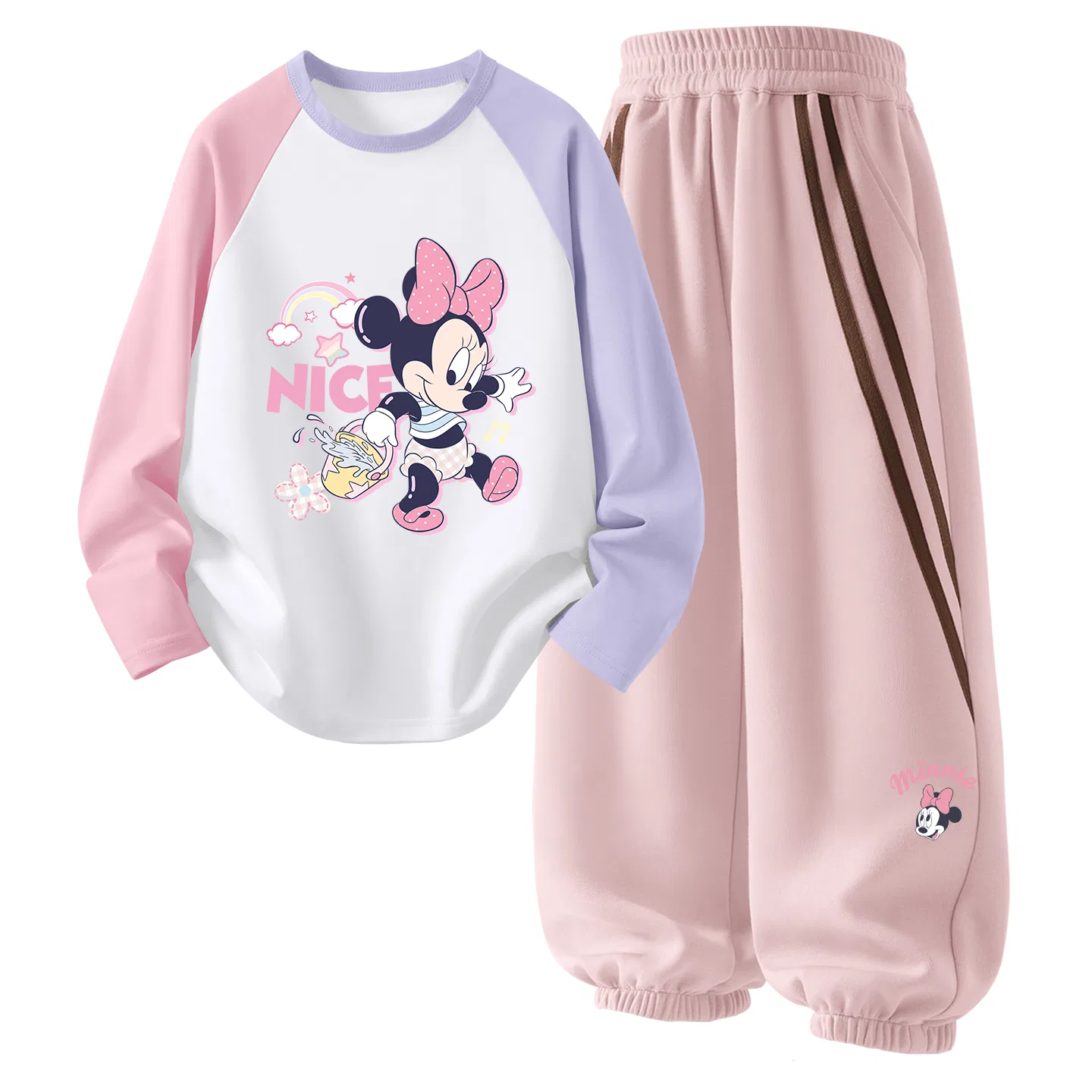 Детский спортивный комплект с принтом Дизайн Disney, Цвет Pink Purple — фото 4