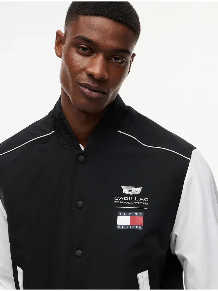 Куртка TOMMY HILFIGER Script Varsity, Black — фото 3