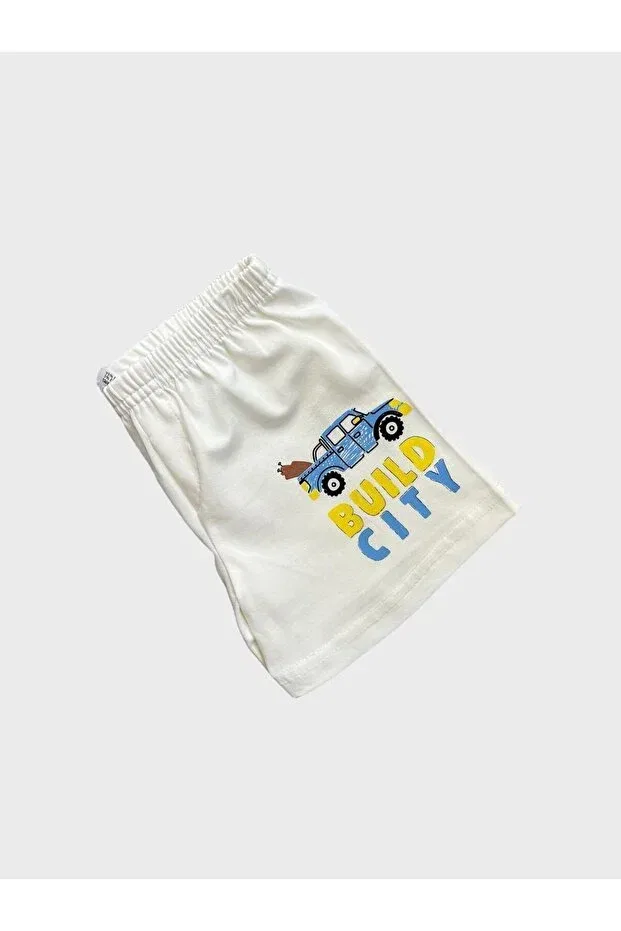 Детский комплект для мальчиков с принтом Boxer Shorts Elmas Kids, White — фото 3
