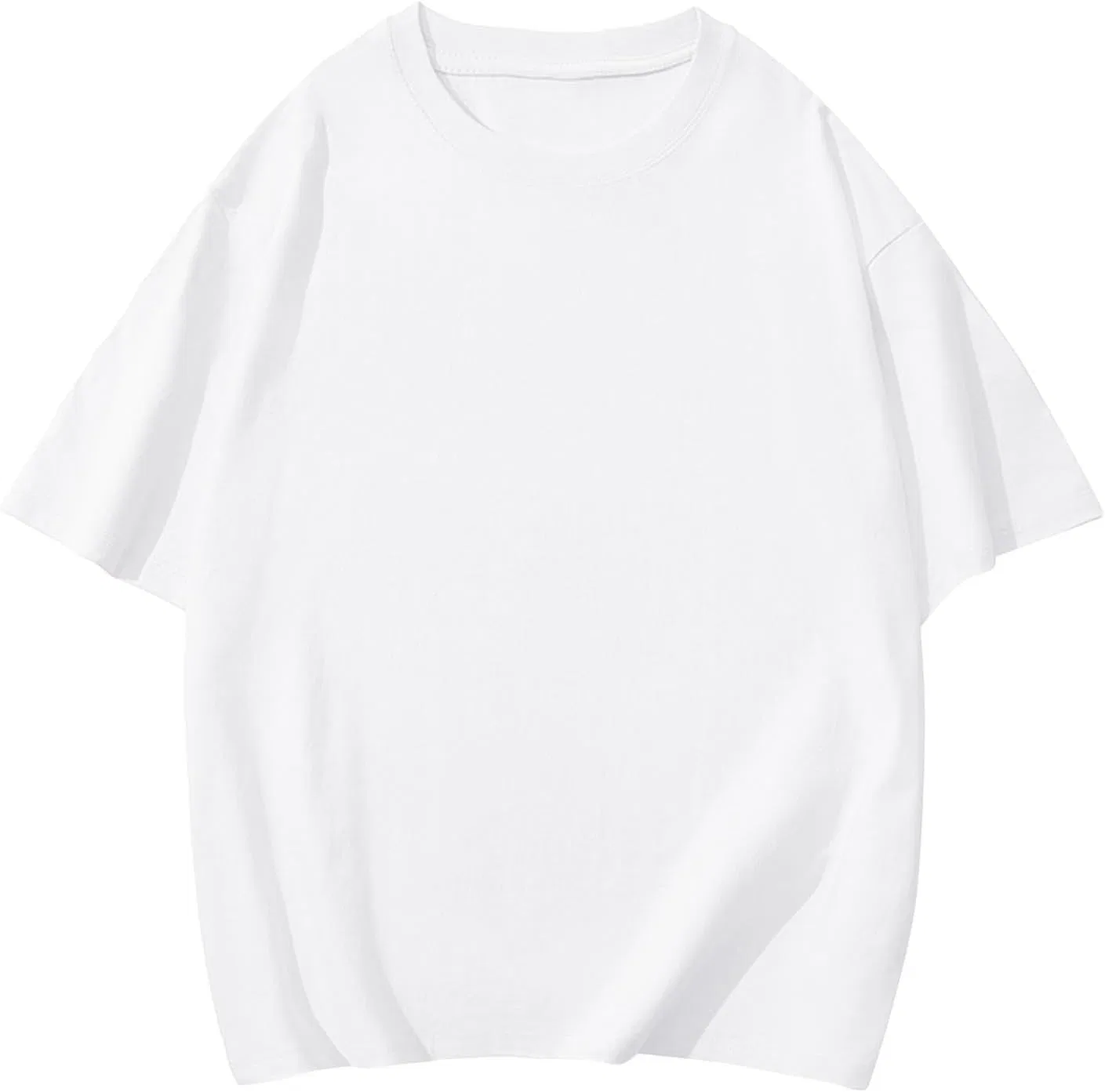 Мужская свободная футболка Big and Tall Oversized Cotton, White — фото 3