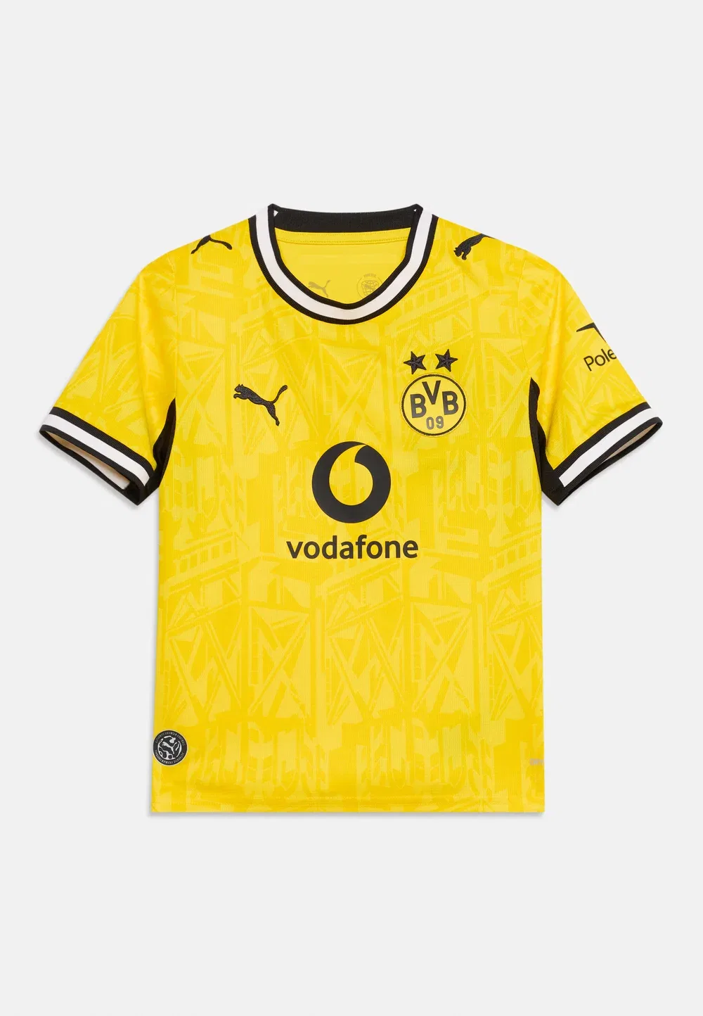 Футболка унисекс Bvb Borussia Dortmund, домашняя реплика Puma, Faster Yellow/Black