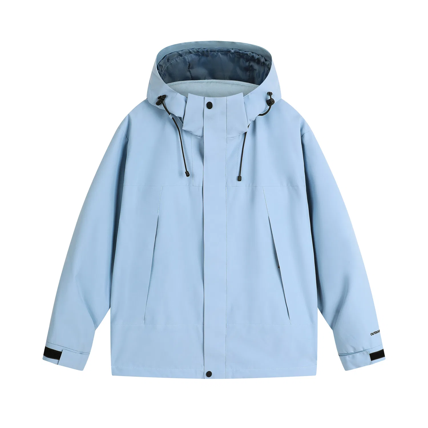 Детский пуховик с капюшоном съемная подкладка Red Bean, Light Blue