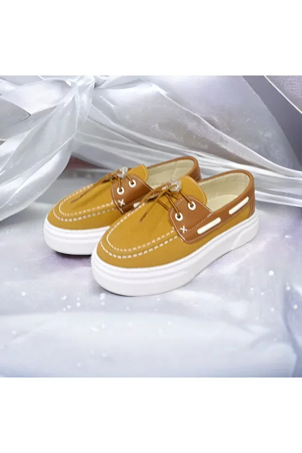 Детские туфли-туфли для мальчиков замшевые Patik Bebe, Taba — фото 2