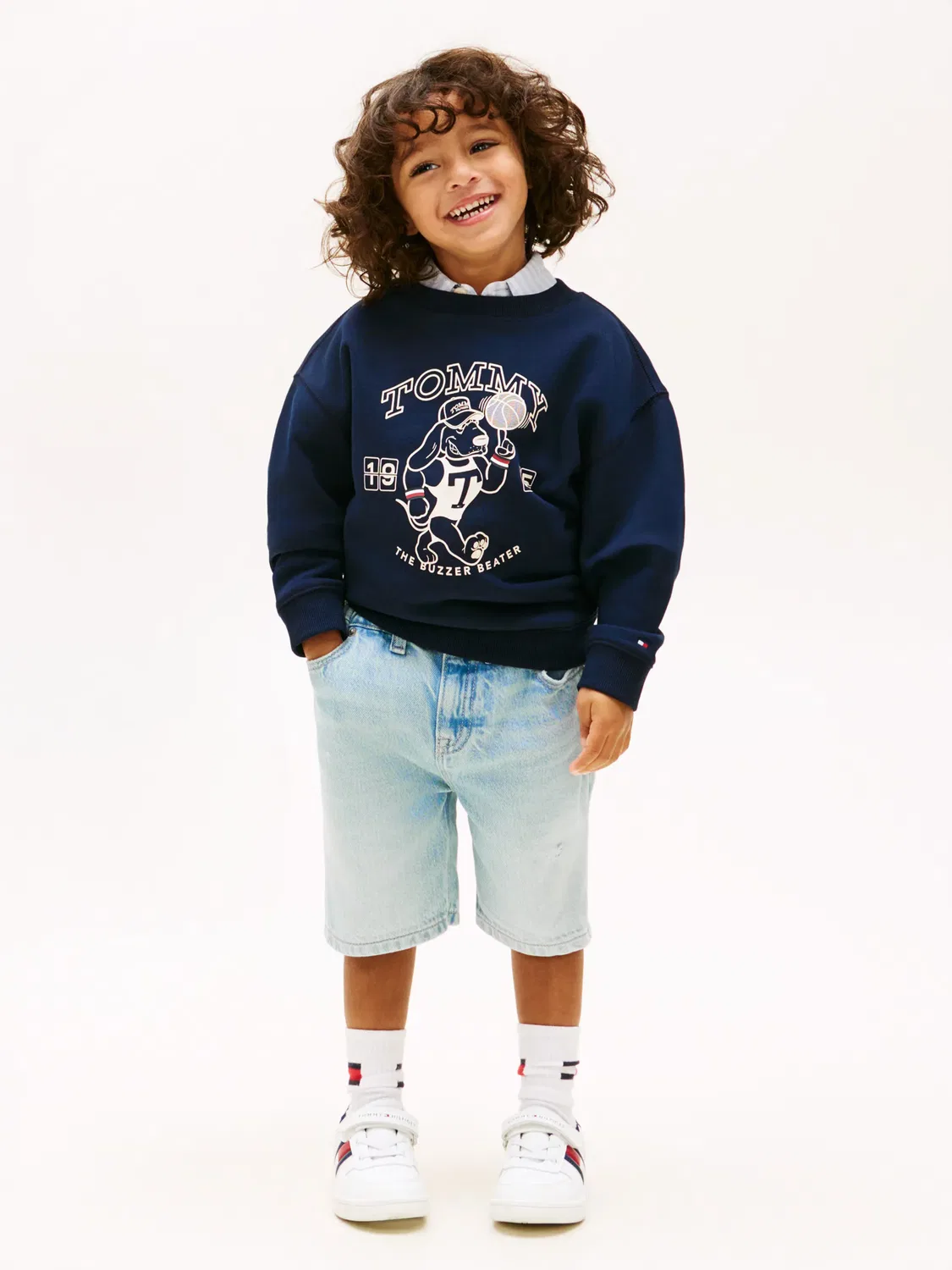 Детские шорты-бермуды для мальчиков джинсовые Tommy Hilfiger, Azul